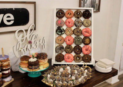 Donut wood display