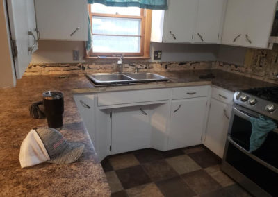 Granite top kitchen before