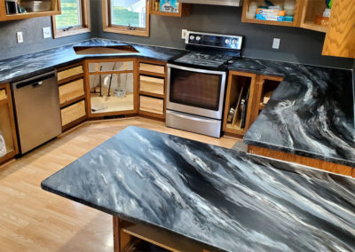 Kitchen and dining area after